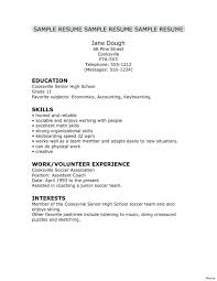 Resume Writing For Highschool Students Resume Templates Design For