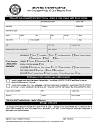 sheriff non employees photo form fax