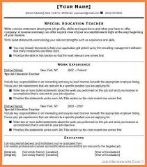 Resume Example Fresher Teacher Frizzigame