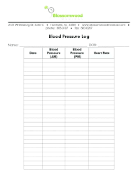 Blood Pressure Template Create Your Chart With Free Excel