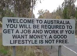 Image result for Australia immigrant sign work