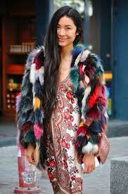 Multi Coloured Faux Fur Coats The