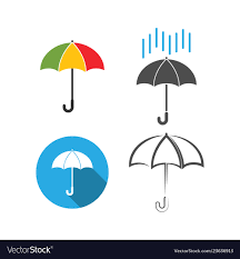 Umbrella Icon Graphic Design Template