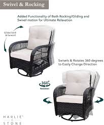 outdoor swivel rocker patio chairs set