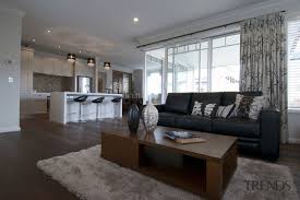 modern living room feature black le