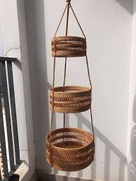 Seagrass Hanging Fruit 3 Tiers