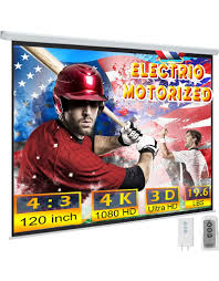 yodolla 120inch motorized projection