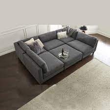 6 piece modular sectional sofa with