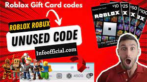 unused roblox gift card codes free