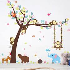 Forest Animal Tree Wall Stickers Decal