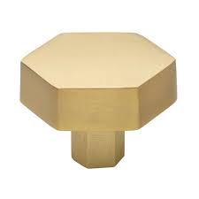 Gold Solid Hexagon Cabinet Drawer Knobs