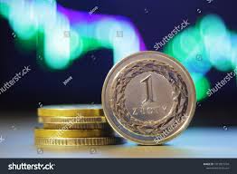 Polish Zloty Coins Closeup Exchange Rate Stock Photo Edit