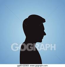 Vektor-Illustration - Geschäftsmann, seite, kopf, silhouette, schwarz,  kaufleuten zürich. Stock Clipart gg80122303 - GoGraph