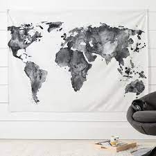 world map dorm tapestry pottery barn teen
