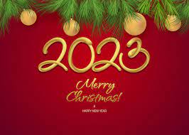 happy new year 3d 2023 greeting