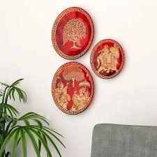 Red Ceramic Wall Plates Beautiful