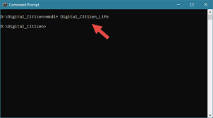 changing directory in command prompt