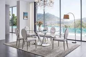 modern tempered glass dining table 180