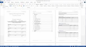 Change Management Plan Template Ms Word Excel Spreadsheets
