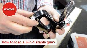 How To Load An Amtech 3-in-1 Staple Gun - YouTube