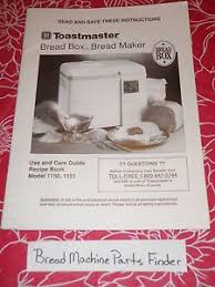 Toastmaster use and care guide and cookbook bread maker 1143s, 1193. Toastmaster Breadmaker S Hearth Bread Maker Oven Broiler Toaster Model 1193 On Popscreen
