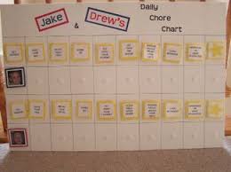 Kids Chore Chart On Poster Board Chore Chart Kids Chore