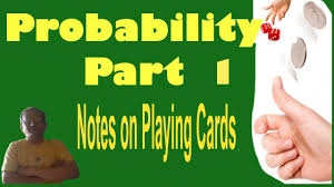 Probability 1 Note On Playing Cards Class X Cbse Probability With Playing Cards