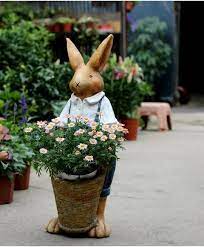 Large Rabbit Statue For Garden Bunny
