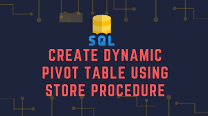 create dynamic pivot table using