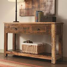 Reclaimed Wood Console Table Rustic