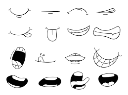 hand drawn doodle mouth 29883060 vector