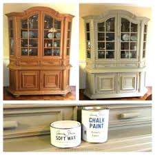 china cabinet chalk paint makeover