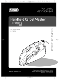 vax v 035 instruction manual pdf