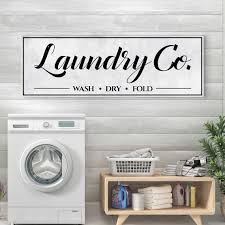 Wash Dry Fold Signs Custom Laundry