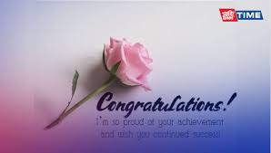 say congratulations on promotion to boss