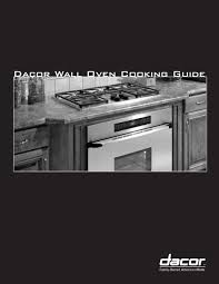 Wall Oven Cookbook Dacor