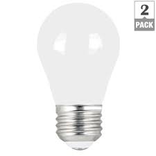 Feit Electric 60 Watt Equivalent A15 Dimmable Filament Cec 90 Cri White Glass Led Ceiling Fan Light Bulb Daylight 2 Pack Bpa1560w950cafil2 Rp The Home Depot