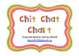 Chit Chat Chart Group Time Behavior Chart