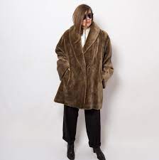 Winter Fur Coats Brown Faux Fur Fur Coat