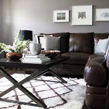 living room decor grey couch brown