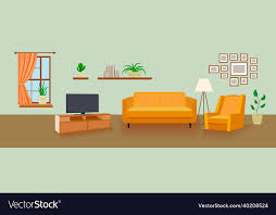 living room background interior cartoon