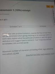 solved sessment 1 10 essays of