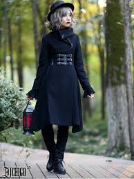 Cold Winter Black Gothic Lolita Womens