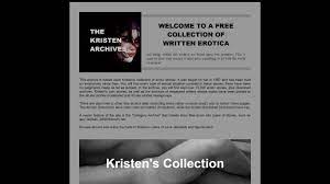 The Kristen Archives Erotic Stories