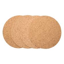 Cork is a natural, practical, and sustainable material that you can use. Natural Round Cork Placemats