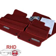 honda floor mats premium red rhd for