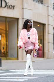 Pink On Pink Faux Fur Jacket Uk
