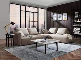 grey fabric modular sectional sofa bed