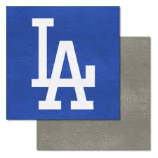 los angeles dodgers team carpet tiles