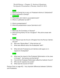 World History Chapter 12 Section 4 Questions